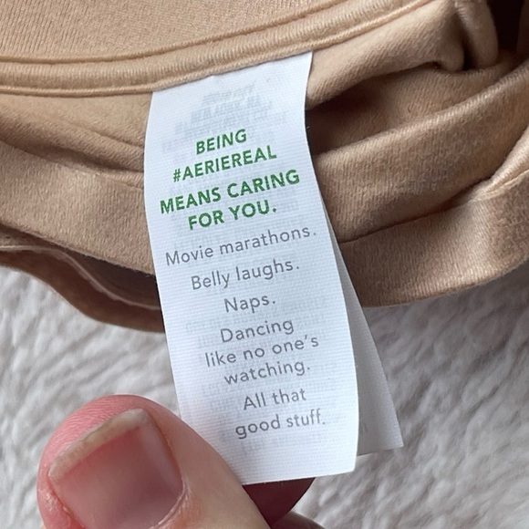 Aerie Nwt real sunshine wireless nude tan bra - Picture 7 of 8